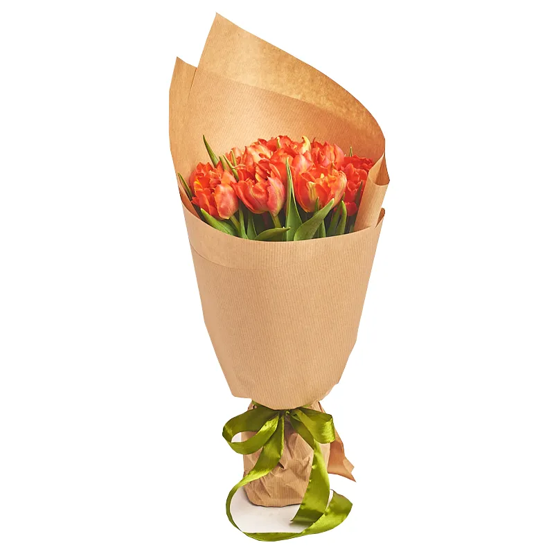 Букет из 15 пионовидных тюльпанов